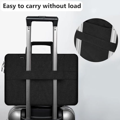 Hseok Laptop Shoulder Bag 15-15.6 inch Shockproof Water-Resistant HandBag with Small Case Compatible with MacBook Pro Neo 16" M5 M4 M3 M2 M1, Mac Pro Air 15", XPS 15/16, Most 15" 15.6" 16",Black - color: Black, size: 15"-15.6"