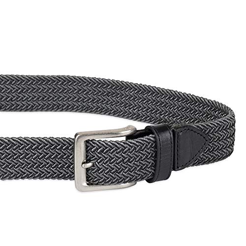 Tommy Bahama Men's Two Tone Stretch Web Belt - color: Black Web, size: Medium (34-36)