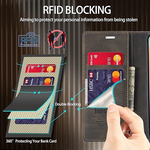 Moto G 5G 2025/Moto G 5G 2026/Play 2026 Wallet Case with [RFID Blocking],Card Holder,Kickstand Magnetic,Leather Flip Case for Moto G 5G 2025 6.7 inch (Coffee) - color: Coffee, size: Moto G 5G 2025/2026 6.7"