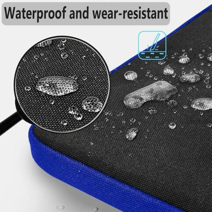 Hseok Laptop Shoulder Bag 15-15.6 inch Shockproof Water-Resistant HandBag with Small Case Compatible with MacBook Pro Neo 16" M5 M4 M3 M2 M1, Mac Pro Air 15", XPS 15/16, Most 15" 15.6" 16",BK-blue - color: Black-blue, size: 15"-15.6"