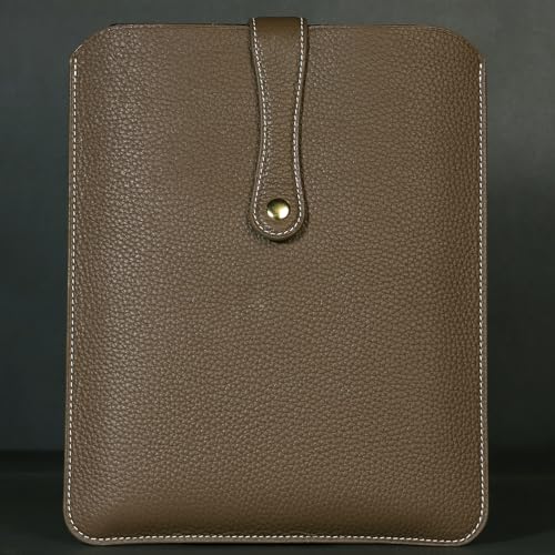Laptop Sleeve Genuine Leather,Compatible with ipad pro 11 inch | Ipad Air 10.9 inch M2 2024,Air5/4 2022/2020 case, Compatible with ipad 10,accommodate Magic Keyboard，Galaxy Tab S9/S9 FE Bag - color: Gray, size: 11 inches or less