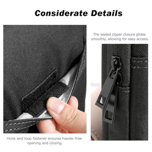 Dadanism 9-11 Inch Tablet Sleeve Bag Padded Carrying Case, Black | Fits iPad (A16) 11th Gen 11", iPad 10th Gen 10.9" Air 5/4, iPad Air M4/Pro 11", iPad 9/8/7th 10.2", Galaxy Tab A11+ Plus 11" - color: Black, size: 9-11 inch