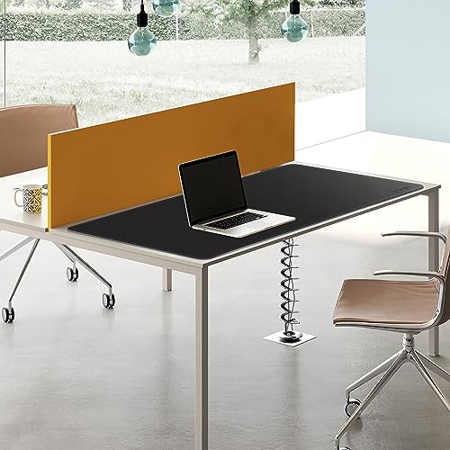 Chihein 47" x 20" 3XL PU Leather Desk Mat (Black/Gray), Dual Sided Desk Pad, Waterproof Computer Desk Bottle for Gaming, Office, Home - color: Light Gray/Black, size: 47.2" x 19.7"