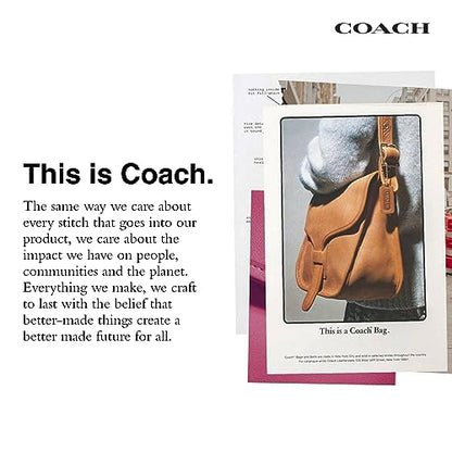 Coach Men's Flat Card Case - color: Tan/Rust