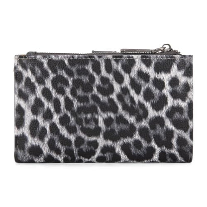 Wrangler Wallet for Women Bifold Card Holder with Zipper and ID Window - color: Light Grey