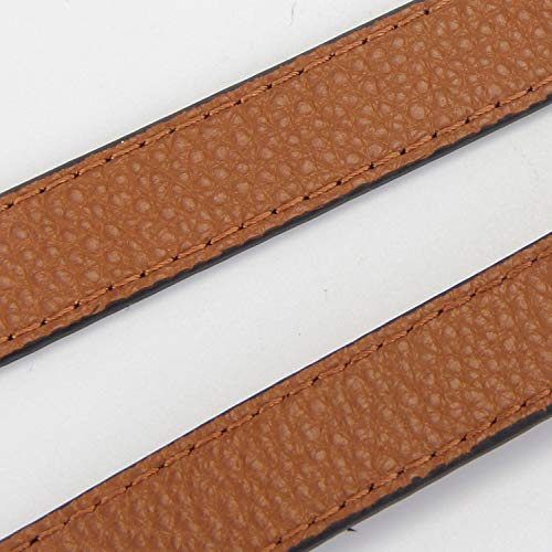 LIVE UP Full Grain Leather Adjustable Replacement Cross Body Purse Shoulder Strap Handbag Bag Wallet, 2/3” Wide(Brown) - color: Brown