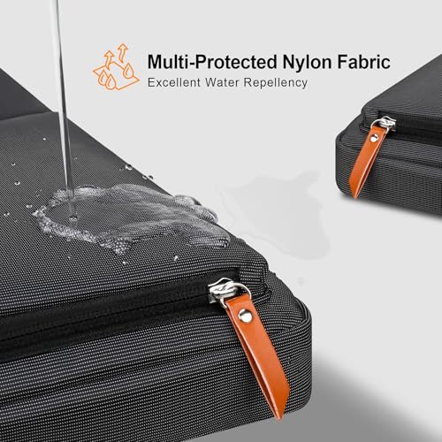 Lacdo 360° Protective Laptop Sleeve Case for 14 inch New MacBook Pro M5 Pro/Max A3426 A3427 (2026), M5/M4/M3/M2/M1 A3434 A3112 A3401 A3185 A2918, 13.8 inch Surface Laptop 7 6 5 4 3 Computer Bag, Black - color: Black, size: New MacBook Pro 14 Inch