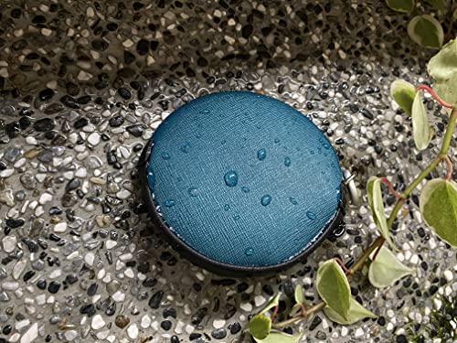 Mini Round Coin Purse with Clip on, Lightweight Waterproof Zipper Pouch for Earbuds, Keys, Coins, Compact Travel Storage Case for Women & Men, Xmas Gift [ Bright Blue ] - color: Bright Blue