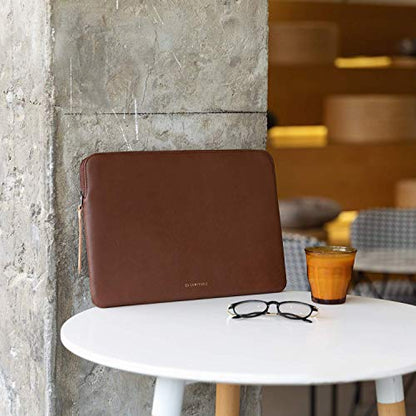 Comfyable Slim Protective Laptop Sleeve Compatible with 13/14 Inch MacBook Air & MacBook Pro M5/M4/M3/M2 Pro/Max 2026, Mac Travel Case, Laptop Pouch, Slim PU Leather Cover, Brown - color: Brown, size: For 13.3"-14" Mac Pro / Mac Air