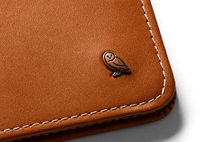Bellroy Hide & Seek Wallet (Slim Leather Bifold Design, RFID Protected, Holds 5-12 Cards, Coin Pouch, Flat Note Section, Hidden Pocket) - color: Caramel