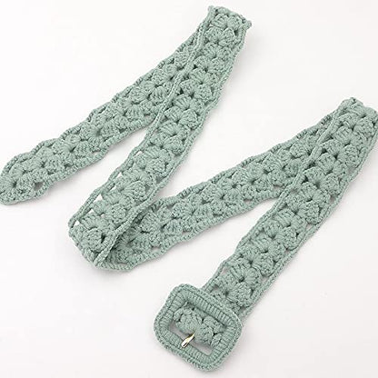 Women's Bohemian Style Rope Braid Waist Belt - color: Style 25