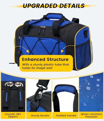 Vorspack 18 Inches Structured Gym Bag with Shoe Compartment, Blue - color: Blue, size: 18 Inches