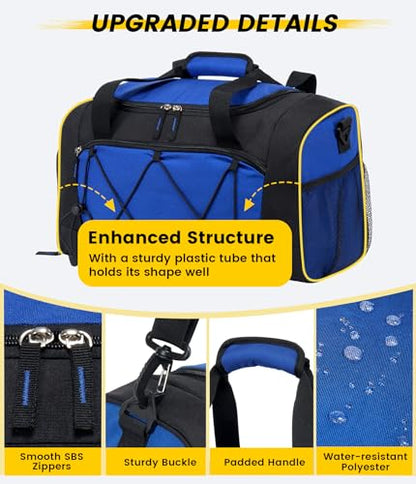 Vorspack 18 Inches Structured Gym Bag with Shoe Compartment, Blue - color: Blue, size: 18 Inches