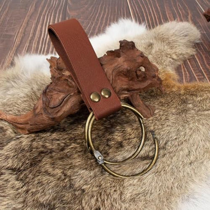 Belt Pouch Waist Bag Fanny Pack Steampunk Phone Holder Medieval Bag Leather Belt Renaissance Cosplay Costume Accessories (1-Brown) - color: 1-Brown
