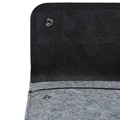 MegaGear Genuine Leather & Fleece Case Compatible with MacBook Pro 14 (M5, M4, M3, M2, M1) & MacBook Air 13.6, 13 (M5, M3, M2, M1) - 13-14 Inch, 2020-2026 - Gray - color: Gray, size: 13–14 Inches
