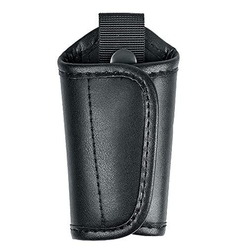 Slient Key Holder for Duty Belt Durable Law Enforcement Police Tactical Silent Key Keeper Pouch - color: Black Plain