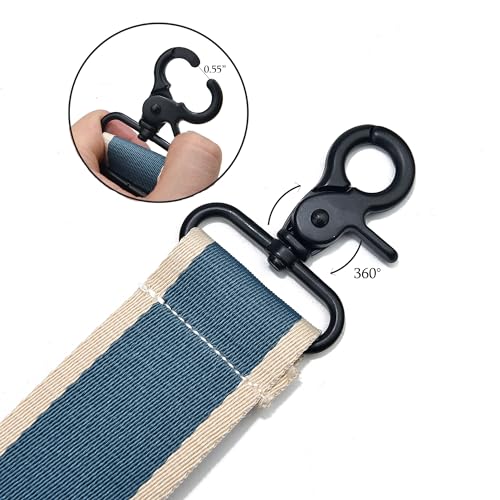 Wide Purse Strap Adjustable Replacement Crossbody Bag Strap Silver Hardware Shoulder Straps - color: Black Hardware-color Block-812