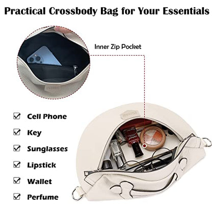 PU Leather Crossbody Bum Bags for Women Anti-theft Travel Fanny Pack - color: Coffee