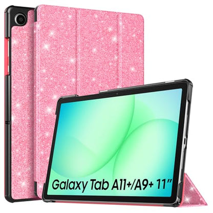 TiMOVO Case for Samsung Galaxy Tab A11+/A11 + 11'', Glitter Watermelon Red | Fit for SM-X230/X236/X238, Slim Lightweight, Stand Hard Back Shell, Auto Wake/Sleep - color: Glitter Watermelon Red