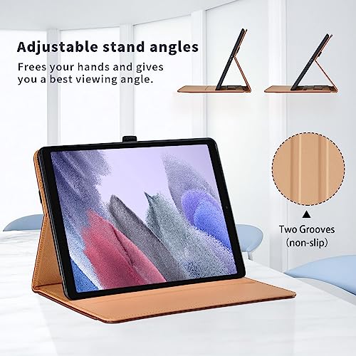Case for Samsung Galaxy Tab A7 Lite 8.7 Inch 2021 (SM-T227/T225/T220) - PU Leather Business Flip Case with Hand Strap and Pocket, Black - color: Black, size: Samsung Galaxy Tab A7 Lite 8.7"
