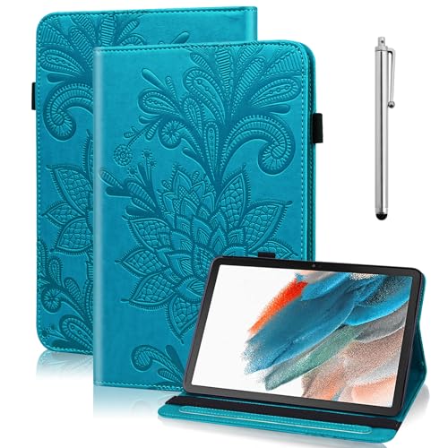 Case for iPad (A16) 11th Generation 11 Inch (2025), iPad 10th Generation 10.9 Inch (2022), Embossed PU Leather Stand case with Auto Wake/Sleep, Pen Holder & Card Slots-Blue - color: Blue, size: iPad 11th Gen 2025/ iPad 10th Gen 2022