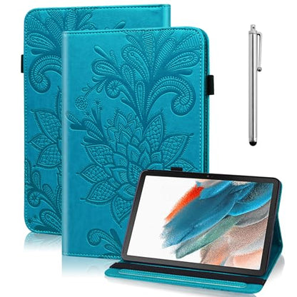 Case for iPad (A16) 11th Generation 11 Inch (2025), iPad 10th Generation 10.9 Inch (2022), Embossed PU Leather Stand case with Auto Wake/Sleep, Pen Holder & Card Slots-Blue - color: Blue, size: iPad 11th Gen 2025/ iPad 10th Gen 2022