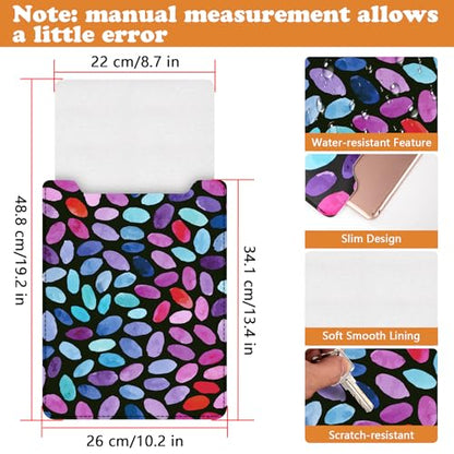 BVYA 13.3-14" Laptop Sleeve, PU Leather Laptop Case Compatible with New MacBook Air 13.6/Pro/Max M2/M1 A2779 A2442 14, 13.5 Surface 5/4/3/2/1, Compatible with Laptop 2022 Pro 14 inchinch - color: Pattern004, size: For 13.3-14 inches