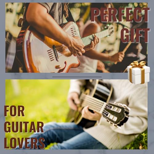 INNObeta Guitar Gifts for Men Valet Tray, Funny Guitar Gifts for Men Unique, Guitarist Gifts for Men, PU Leather Storage Organizer, for Birthday, Christmas