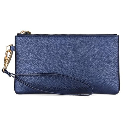 Tapp Collections Women's Wristlet Clutch Slim Leather Wallet RFID Blocking Pouch - Royal Blue - color: Royal Blue