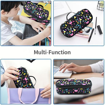 Science Pencil Case Pencil Pouch Large Capacity Pen Bag School Office Organizer Stationery Storage Box For Girls Boys Teen Kids - color: Science