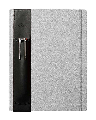 Quiver Pen Holder For Notebook, Double Pen Holder, Full Grain Leather, Elastic, Reusable, Non-Adhesive, Fits B5 Notebooks, Journals, Planners, And Tablet Cases 9.25-10.5 Inches (23.5-26.6 cm) Tall - color: Black Leather, Black Stitching