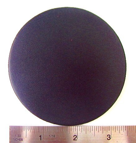 Coasters Leather Round 6 Pcs Black