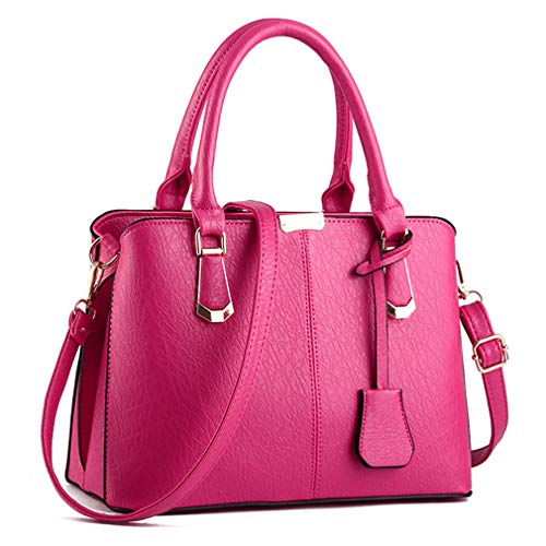 Pahajim Women Fashion Purses and Handbags Shoulder Tote Bags Top Handle Satchel for Women - color: Rose