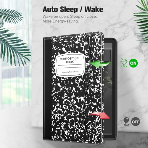 Fintie Multi-Angle Viewing Case for Samsung Galaxy Tab S6 Lite 10.4 Inch | Soft TPU Back Cover, Front Card Pocket, Drop Proof, S Pen Holder, Auto Wake/Sleep, Composition - color: composition