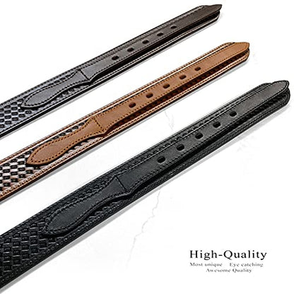 Western Pattern. Basketweave. Floral Tooled Engraved Genuine Full Grain Leather Ranger Belt, Assembled in the U.S - color: 71 72 73-tan, size: 36