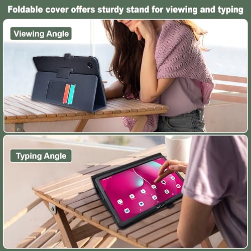 ACdream Case for T-Mobile Revvl Tab 2 10.1" Tablet 2025 Model:9185W,(NOT FIT 2023 Revvl Tab 5G 10.36"), Folio Protective Slim Cover Leather Case,Magnetic Closure, Hand Strap, Card Slots, Black - color: ***Black