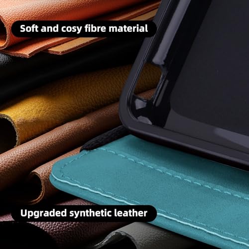 Case for Samsung Galaxy Tab A9 Plus 11 inch 2023 (SM-X210/X216/X218), Flip Cover Samsung Galaxy Tab A9+ 5g PU Leather with Elastic Band & Card Holder -Turquoise - color: Turquoise, size: Tab A9 Plus 11 inch 2023