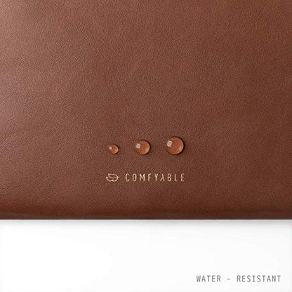 Comfyable Leather Laptop Sleeve Compatible with 16 Inch MacBook Pro M5 Pro/Max & 15 Inch MacBook Air M5 2026 (Loose Fit), Brown - color: Brown, size: For 15" Mac Air / 16" Mac Pro