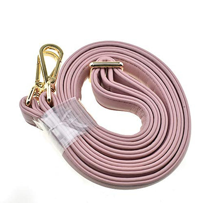 HAHIYO Adjustable Smooth Pink Leather Purse Chain Strap Length 31.5-55.1 Inch Gold Hardware for Shoulder Cross Body Sling Purse Replacement Comfortable 0.71 Inch Wide 4.7mm Extra Thick 1 Pack - size: Smooth Pink(Gold Hardware)-0.71 Inch Wide