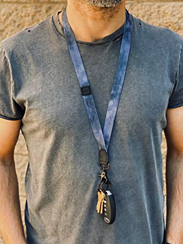 Lanyard for Keys Neck Lanyard Key Chain Holder for Men and Women - Cool Neck Lanyards for Keys, Wallets and ID Badge Holders | Mist - color: Mist