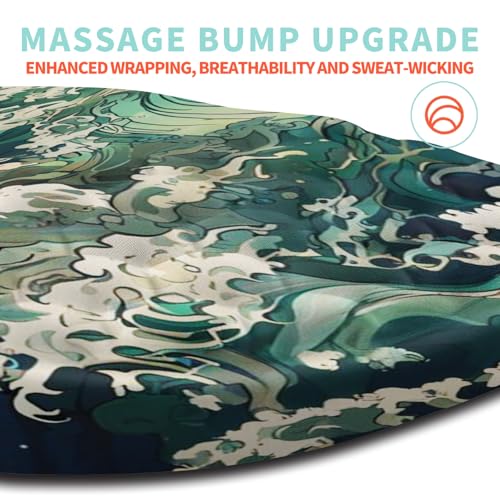 Ergonomic Mouse Pad Wrist Support with Memory Foam Massage Bulge, Carpal Tunnel Pain Relief Mousepad Wrist Rest for Mouse(12x8 inch, Sea Wave) - color: Kg039-sea Wave