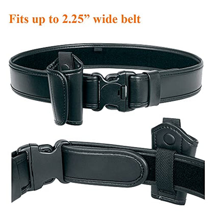 Slient Key Holder for Duty Belt Durable Law Enforcement Police Tactical Silent Key Keeper Pouch - color: Black Plain