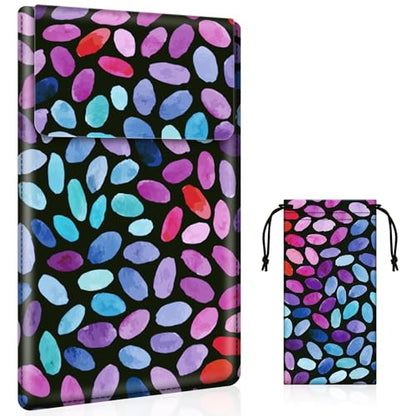 BVYA 13.3-14" Laptop Sleeve, PU Leather Laptop Case Compatible with New MacBook Air 13.6/Pro/Max M2/M1 A2779 A2442 14, 13.5 Surface 5/4/3/2/1, Compatible with Laptop 2022 Pro 14 inchinch - color: Pattern004, size: For 13.3-14 inches