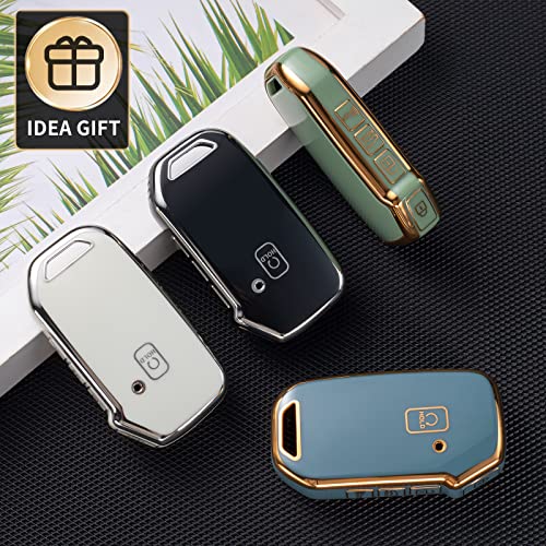 Compatible with Kia Key Fob Cover, Car Key Case Shell Protection for Forte NIRO Sorento Smart Remote Control, Black