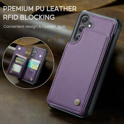 Kowauri for Samsung Galaxy S25 FE Case, PU Leather Wallet Case for Women Men with RFID Blocking Card Holder Slot Magnetic Closure Shockproof Protective Phone Cover for Samsung Galaxy S25 FE (Purple) - color: Purple