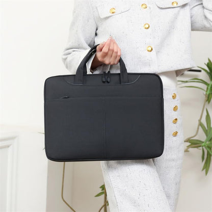 Laptop Bag Shockproof Protective Laptop Case Lightweight Computer Sleeve | Messenger Bag with Front Pocket, Laptop Carrying Case 13.3in 14in 15.6in 16.1in Computer Bag Water Resistant for Men Women - color: Black, size: 16.1in