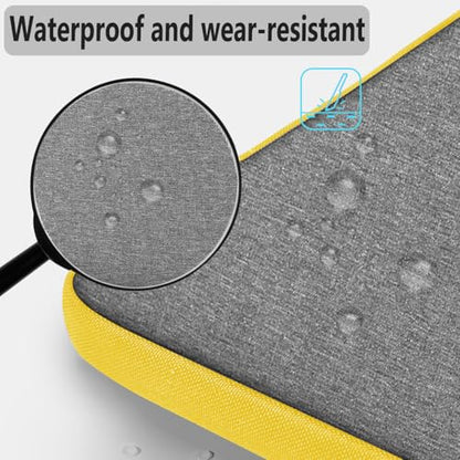 Hseok Laptop Shoulder Bag 13-14 inch Shockproof Water-Resistant HandBag with Small Case Compatible with MacBook Pro/Neo 14" M5/M4/M3/M2/M1, Mac Air/Pro 13.3", XPS 13/14, Most 13"-14" PC,Gray-yellow - color: Light Gray-yellow, size: 13"-14"