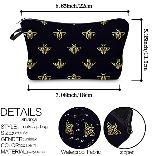 Deanfun Makeup Case Small, Cosmetic Zipper Bag Waterproof for Purse Mini, Women Cute Traveling Accessories Pouch for Ladies Thanksgiving Gifts(D2-55146) - color: D2-55146