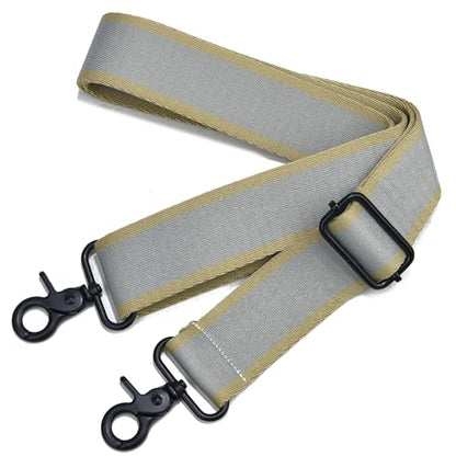 Wide Purse Strap Adjustable Replacement Crossbody Bag Strap Silver Hardware Shoulder Straps - color: Black Hardware-color Block-812