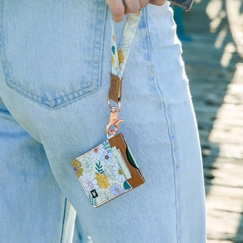 Thread Wallets Ultra Slim Minimalist Leather Card Holder Wallet (Blossom) - color: Blossom